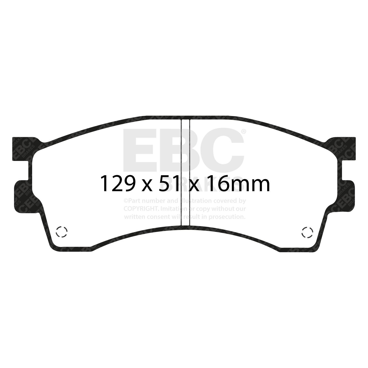 EBC DP1236 BRAKE PAD SET DISC BRAKE Front