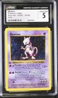 CGC 5 Mewtwo 1999 Base Set 1st Edition Shadowless 10/102 Holo Pokemon Card