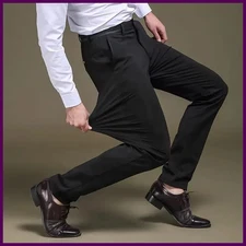 Pantalones de traje hombre casual negocios rectos formales verano