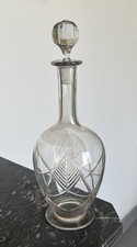 Carafe En Cristal Taillé De Baccarat Assouan Art-Déco