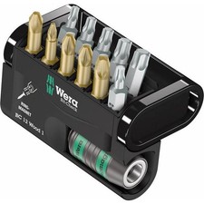 Wera 5057423001 Bit-Check 12 Wood 1 0 12 Piece Insert Kit Cross Pozidriv, Croc