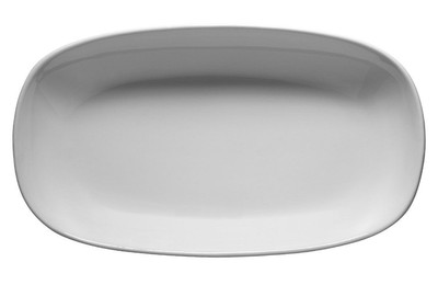 GGM Gastro (24 Stück) ENTITY - Teller/Dönerteller - oval - Länge: 340mm - Weiß