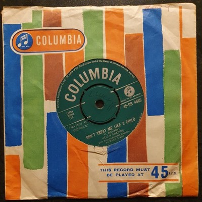 HELEN SHAPIRO - Don't Treat Me Like a Child - Columbia - DB 4589 - EX