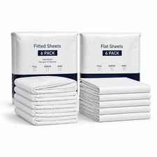 Hotel Quality Fitted Sheet Deep Pocket Breathable Soft Elastic Mattress Sheets