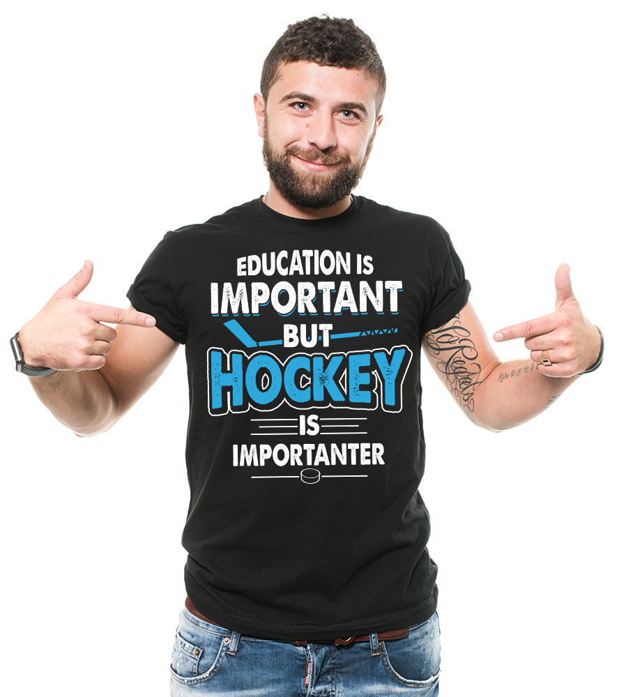 Hockey T-Shirt Funny Hockey T Shirt Team Hockey USA Flag T shirt USA Hockey Fan