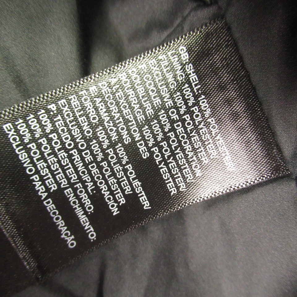 Chaleco North Face para mujer pequeño acolchado sin mangas informal bolsillos con cremallera al aire libre negro Foto 4 de 4