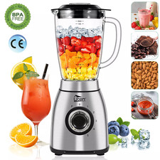 Uten 1.8L Blender Glass 5 Speed Kitchen 800w Stainless Steel Mixer Ice Food  New