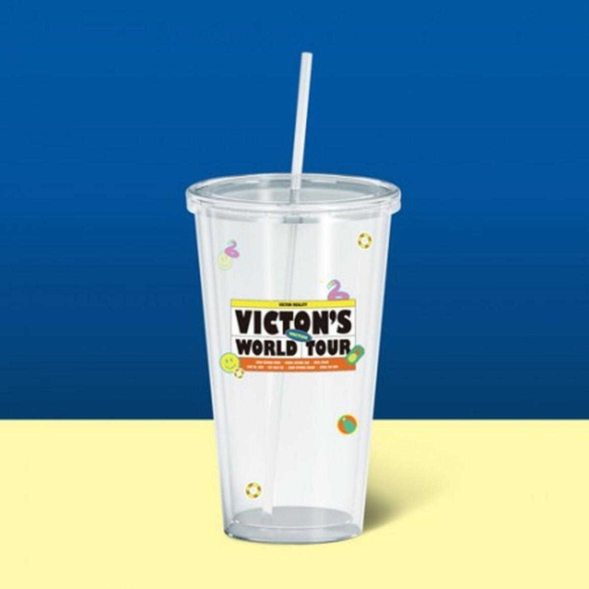 VICTON IDOLLIVE TOUR OFFICIAL GOODS COLD CUP + PHOTOCARD SET NEW
