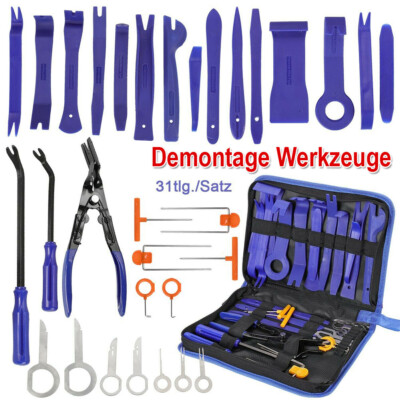 ZREE Fahrzeug Innenraum Werkzeug Set 31 Stück Klammer Heber Zange Demontage Kit
