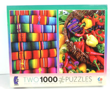 Ceaco 2 Jigsaw Puzzles 1000 Pieces Each New Sealed USA Made Blankets And Peppers