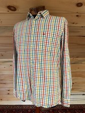 Jack Wills Fine Cotton Shirting MULTICOLORED CHECK Plaid Button Down Shirt L