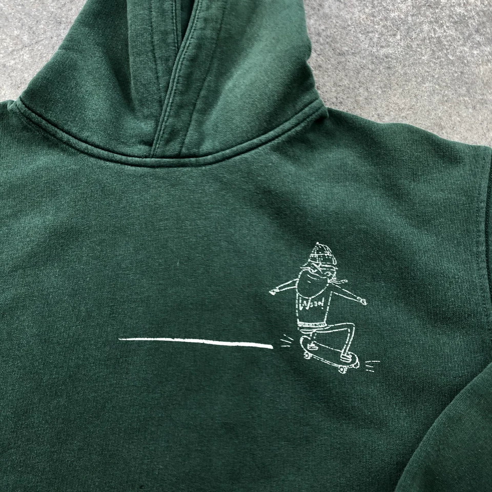 Sudadera con Capucha Zara Niños 11-12 Verde Gimnasio Informal Pullover Patín Juvenil Foto 3 de 4