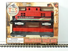 T&S Trains: Caboose & Flatcar, C&C Railways 