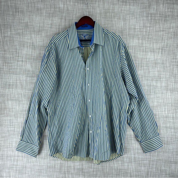 Bugatchi Classic fit Mens Size XL Long Sleeve Button Down Shirt