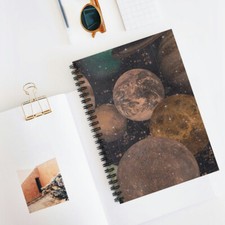 Planets Spiral Notebook - Ruled Line