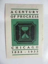  1933 WORLDS FAIR CHICAGO CENTURY of PROGRESS EXPOSITION  FAIR  MH OG