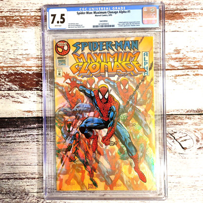 Spider-Man Maximum Clonage Alpha 1 Premiere EDITION CGC Graded 7.5. Marvel 1995.