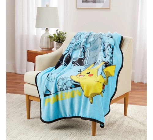 Pokemon Pikachu Silky Soft Throw Blanket 40"X 50"/New - Picture 6 of 9