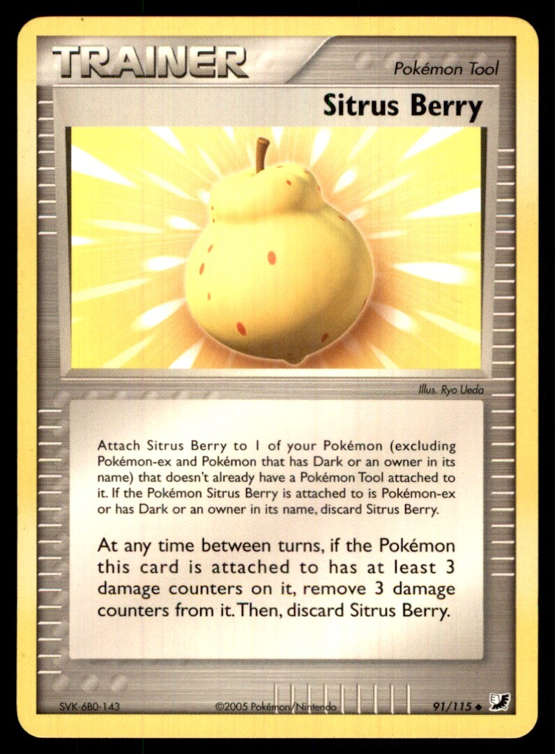 2005 EX - Unseen Forces Sitrus Berry Uncommon #91