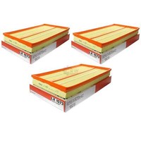 3X Mahle / Knecht LX 1573 Luftfilter Filter Air