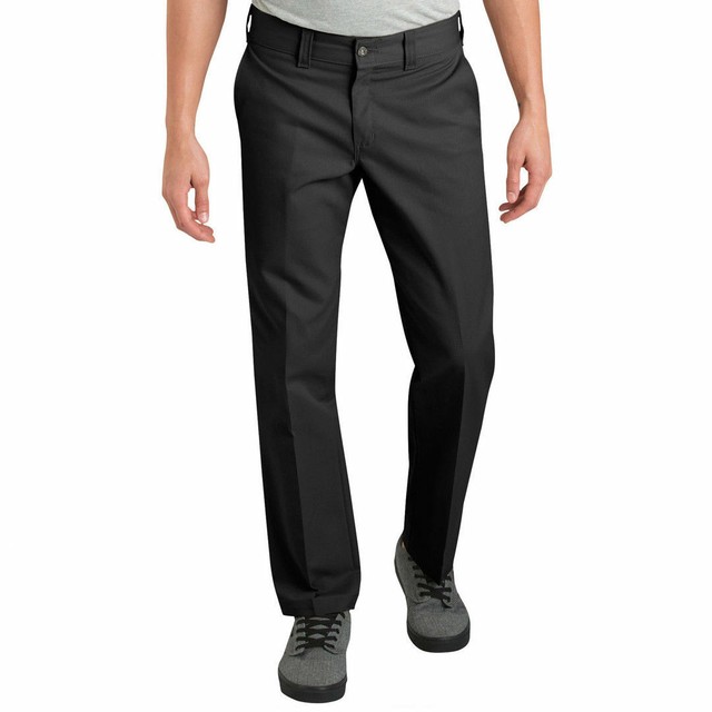 Dickies Men's Flex Work Pant Slim Straight Fit, Black, 28W x 30L eBay