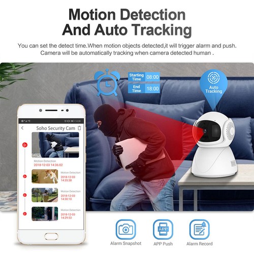 5G WiFi Wireless Indoor Home Smart Security Camera IR Night Vision Baby Monitor - Picture 7 of 15