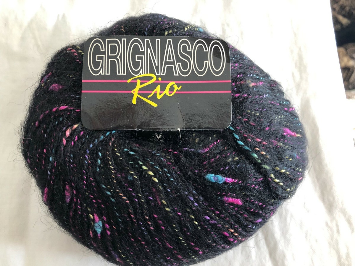 Fil à Tricoter Grignasco Rio Acrylique/mohair 50 G - Neuf En Pelote
