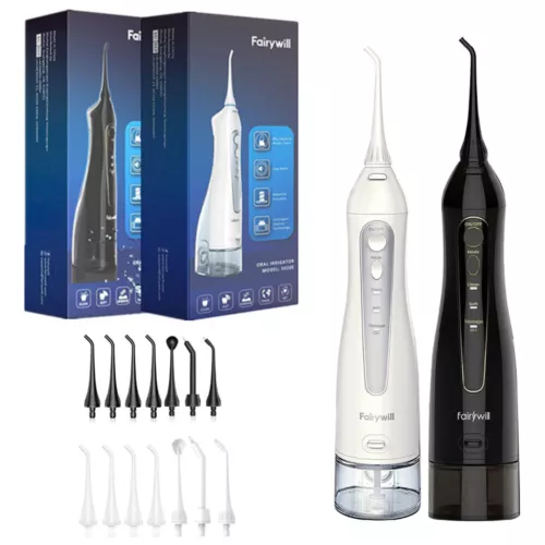 Fairywill Cordless Water Flosser 3 Modes Dental Floss Oral Irrigator Teeth Clean