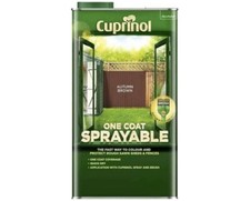 Garden Paint Shed Fence Protective Treatment 5L Cuprinol Sprayable -Autumn Brown