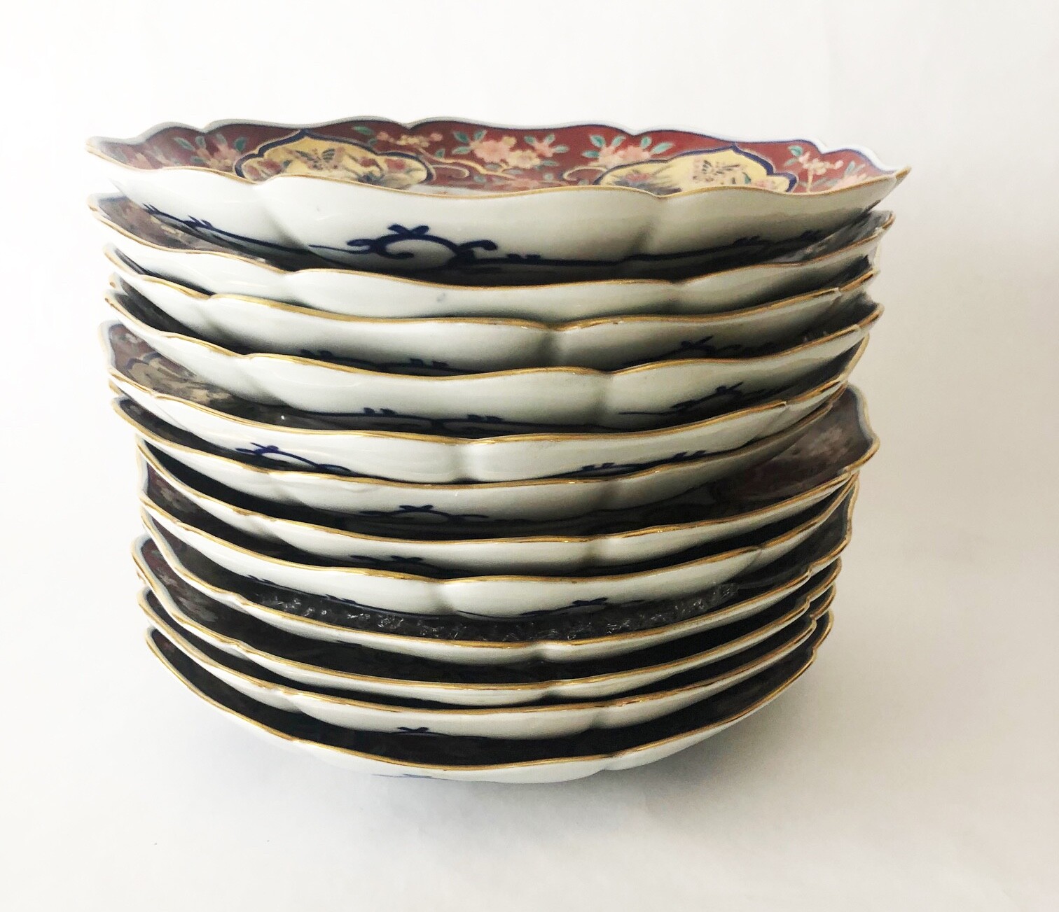 IMARI Vintage Japanese Dinner Plates—Set of 12, 10" plates eBay