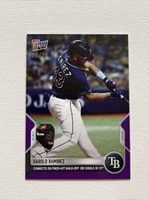 2022 Topps MLB NOW 403 HAROLD RAMIREZ PH WALK OFF TAMPA BAY RAYS 20/25 PURPLE