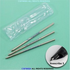 NEW BLUE MEDIUM TIP Generic Refills for Livescribe 3 Pen 3 Pieces Switzerland