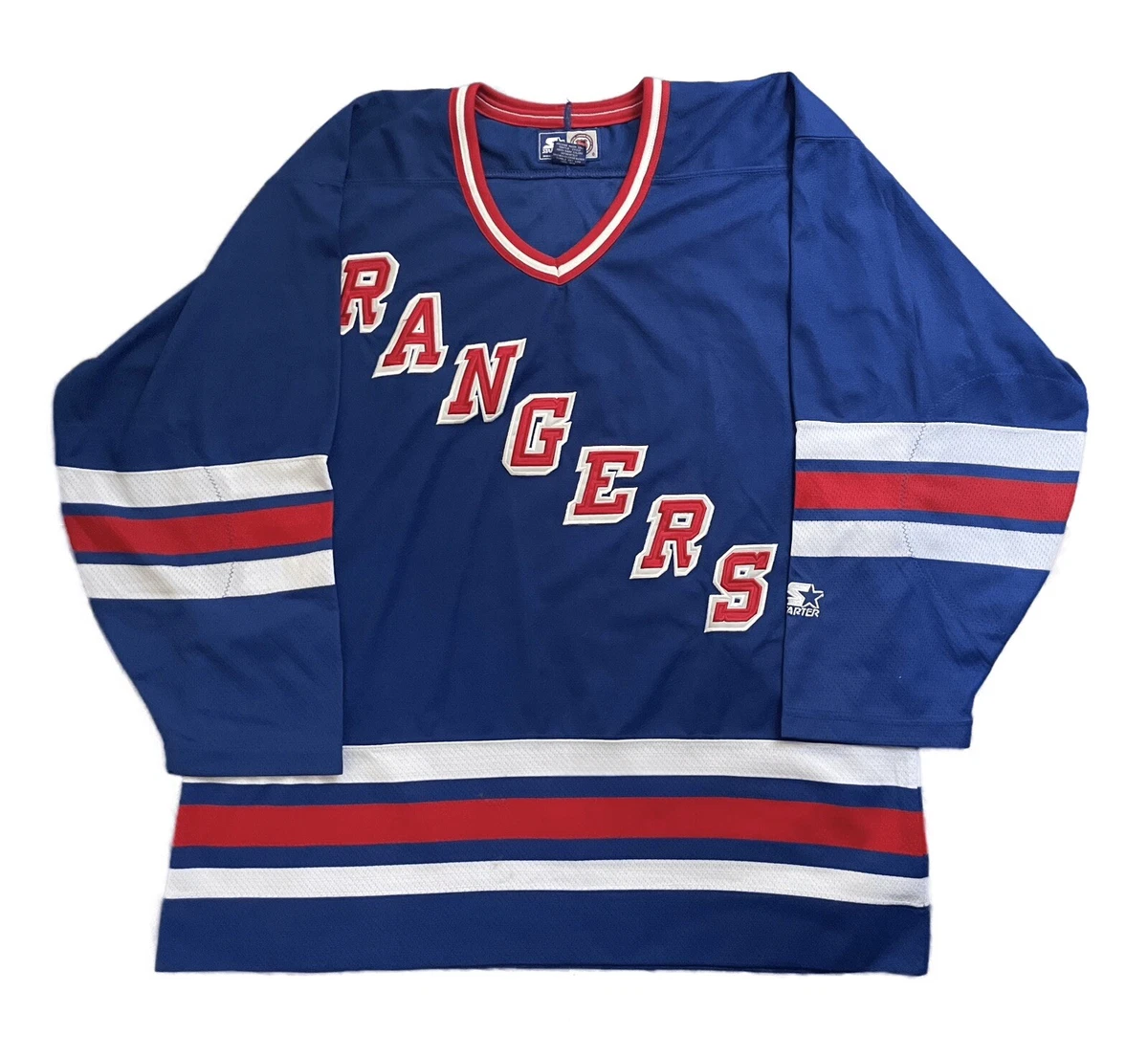 New York Rangers: 1990's Knitted Jersey Style Starter Sweat (L/XL