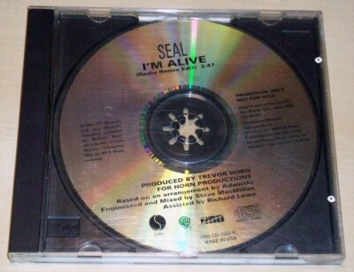 Seal I'm Alive Promo CD Radio Remix Edit Single Warner Bros Sire Records 1995