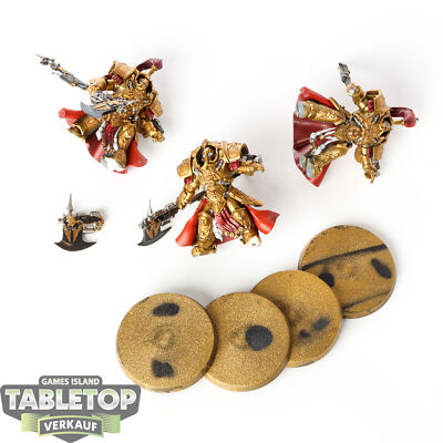 Adeptus Custodes - 3 Allarus Custodians - teilweise bemalt