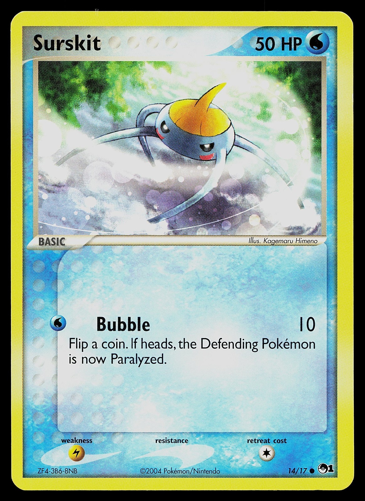 Pokemon Card - Surskit POP Series 1 14/17 Common