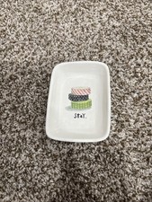 Rae Dunn Trinket Tray Dish Stay Artisan Collection Magenta