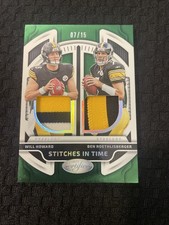 2025 Panini Certified Stitches In Time Dual Roethlisberger Howard Mirror Green …