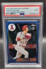 2022 Topps Chrome Ben Baller -Shohei Ohtani - 1987 -  Blue /75   PSA 9