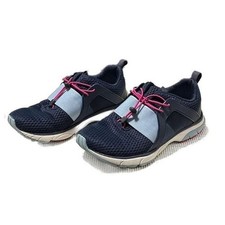 Vionic Berlin Women's Orthotic Supportive Sneaker Navy Pink Bungee Lace EUC