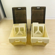 3.5" Floppy Disk Plastic Storage Box Case Holder Organizer - Lot 2