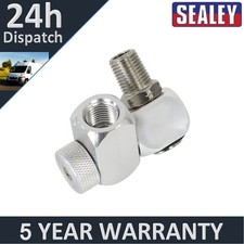 Image of Sealey Z-Swivel Air Hose Connector with Regulator 1/4"BSP SA900