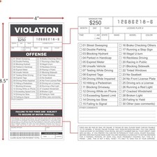 Fake Parking Tickets Prank - Qty 25, Joke Violation Parking, Funny Gag Preten...