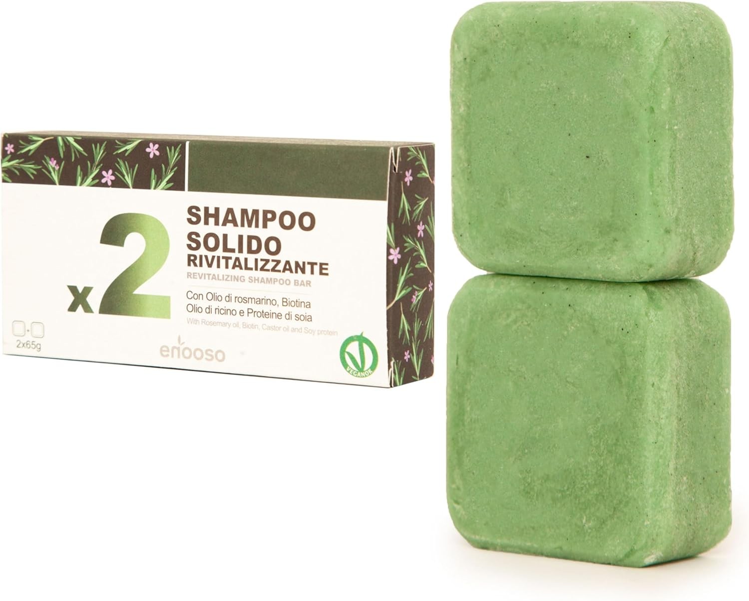 Enooso - Rosemary Shampoo Bar for Hair Growth - Solid Shampoo Bar with Biotin &