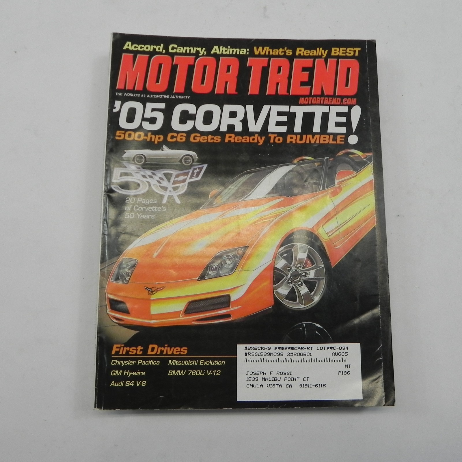 2004 MOTOR TREND MAGAZINE LOT OF 9 ISSUES RACING CAR CUSTOM MUSCLE DRAG TRACK