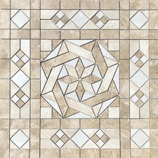44 5/8" x 44 5/8" Tile Medallion - Happy Floors Cipriani tile