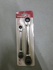 Gedore Red R07501002 Ratchet Ring Spanner, 63 Sizes, Multi-Drive