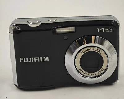 Fujifilm FinePix AV200 14MP 3x Optisches Zoom Kamera Schwarz Not Aktiv Für Teile - Bild 1 von 4