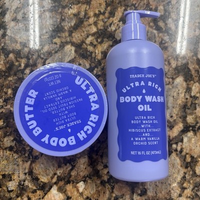 Trader Joe s Ultra Rich Body Butter and Body Wash Oil Set- NEW Luxury Inspired