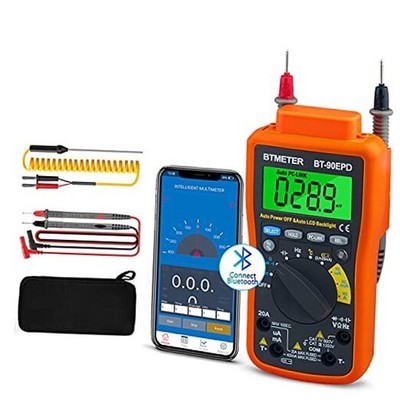 Bluetooth APP Digital Multimeter -  BT 4000 Counts Multimeter Logger 90EPD